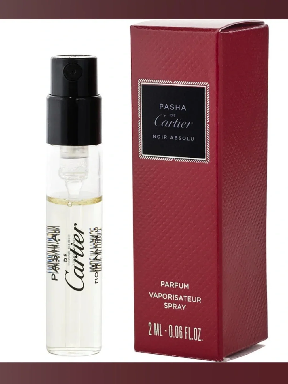 PASHA DE CARTIER EDITION NOIRE 2 ml travel sampler spray new